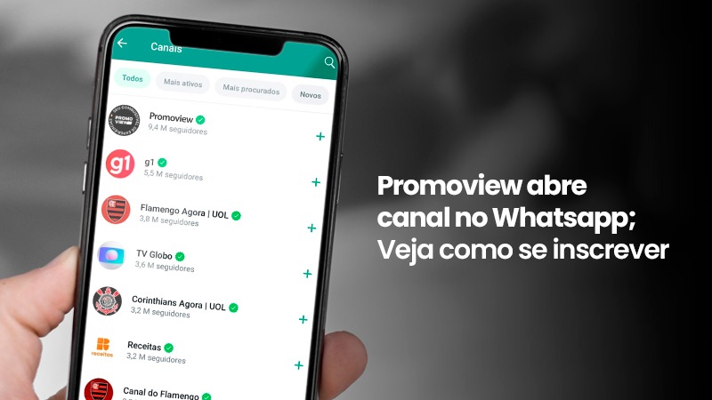 Promoview lança canal oficial no WhatsApp. Receba agora as nossas atualizações!