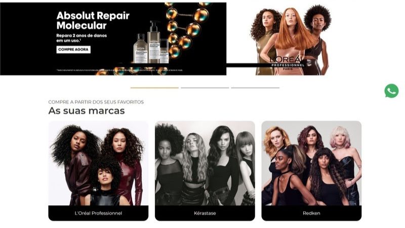 L’Oréal Produtos Profissionais lança e-commerce exclusivo para salões de beleza