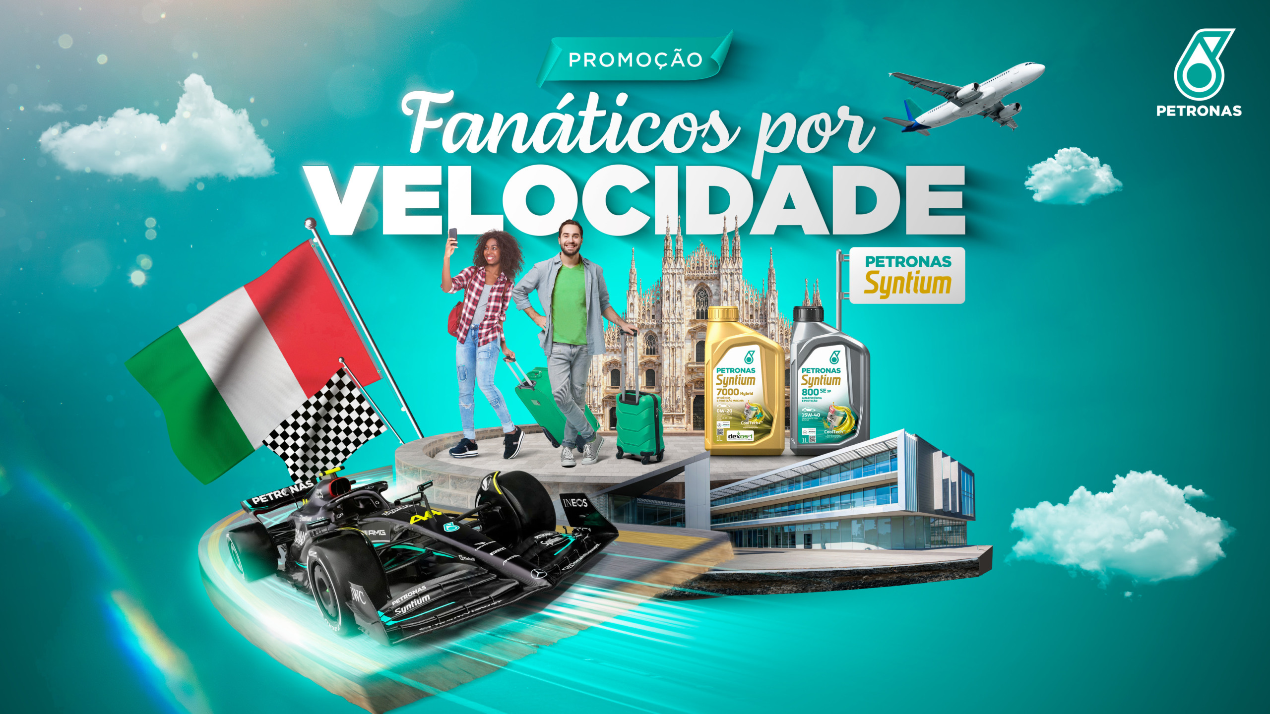 Promoção PETRONAS Syntium sorteará viagens para a Itália