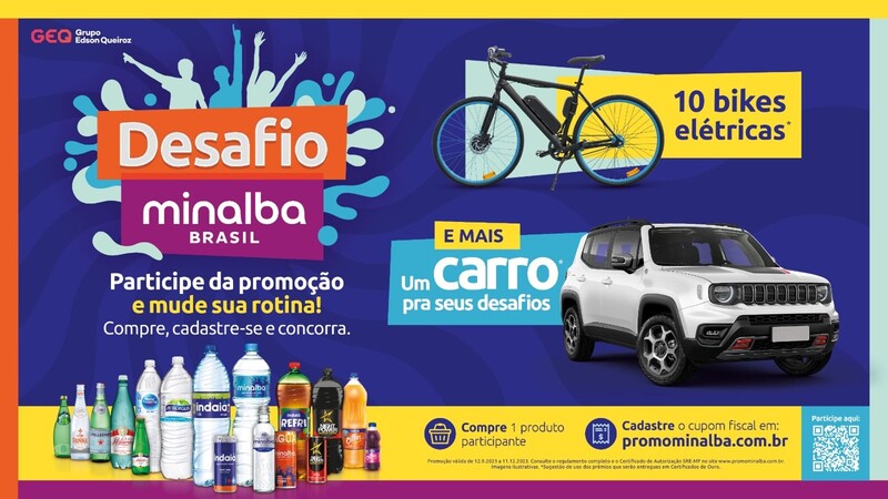 Desafio Minalba Brasil sorteia bikes elétricas para vida mais saudável