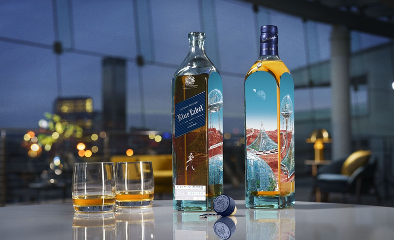 Johnnie Walker Blue Label celebra 200 anos de história com rótulo Mars