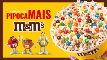 Cinemark e MARS oferecem exclusiva Pipoca Mais M&M’S