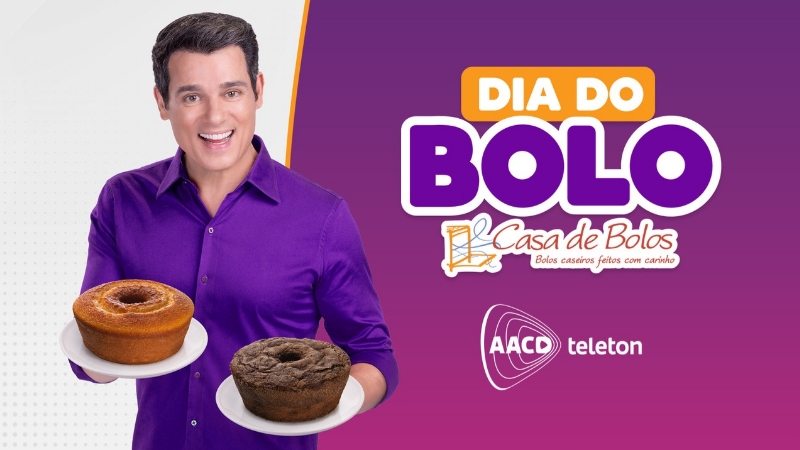 Casa de Bolos realiza campanha de arrecadação do Teleton com Celso Portiolli