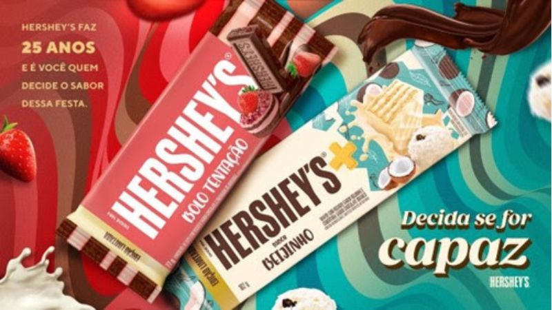 Hershey’s comemora 25 anos no Brasil com duelo de sabores