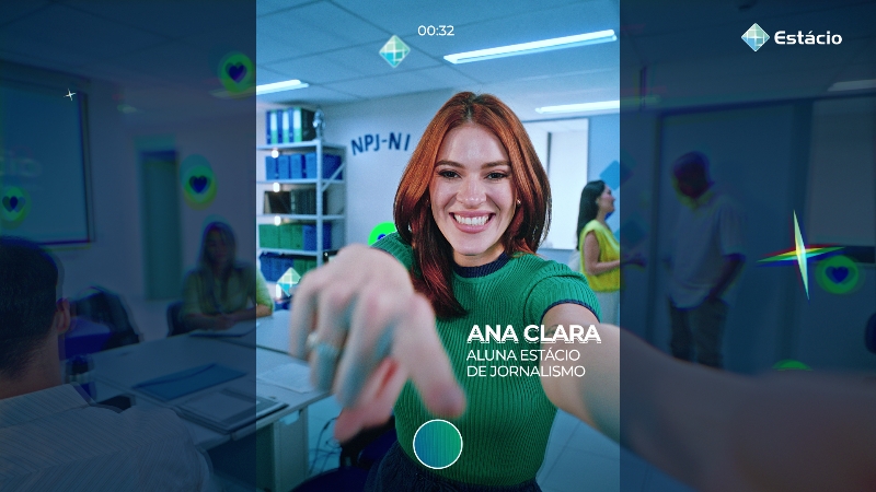 Ana Clara apresenta a campanha Experiência Estácio