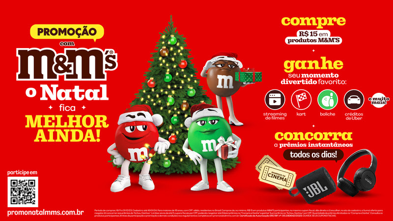 M&M’S comemora o Natal com nova edição limitada presenteável e promoção