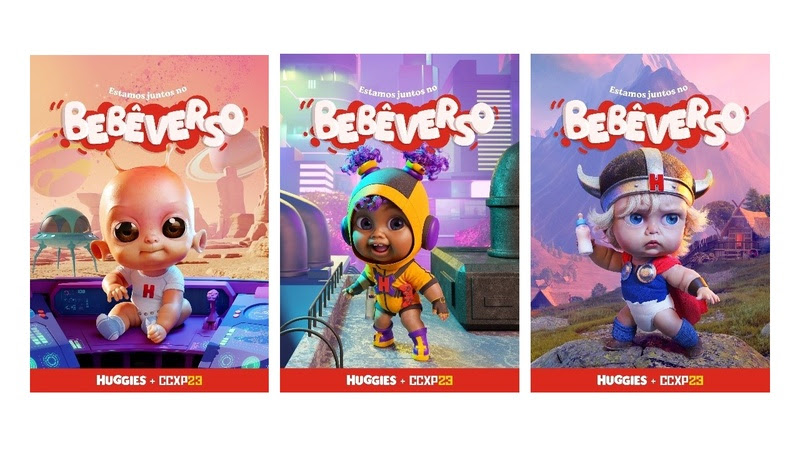 Huggies estreia na CCXP com portal para o mundo dos bebês