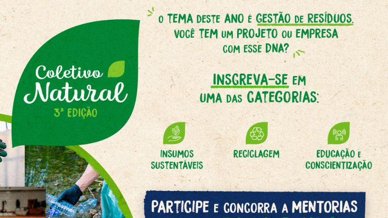 Natural One vai premiar negócios focados na gestão de resíduos em um total de R$ 90 mil