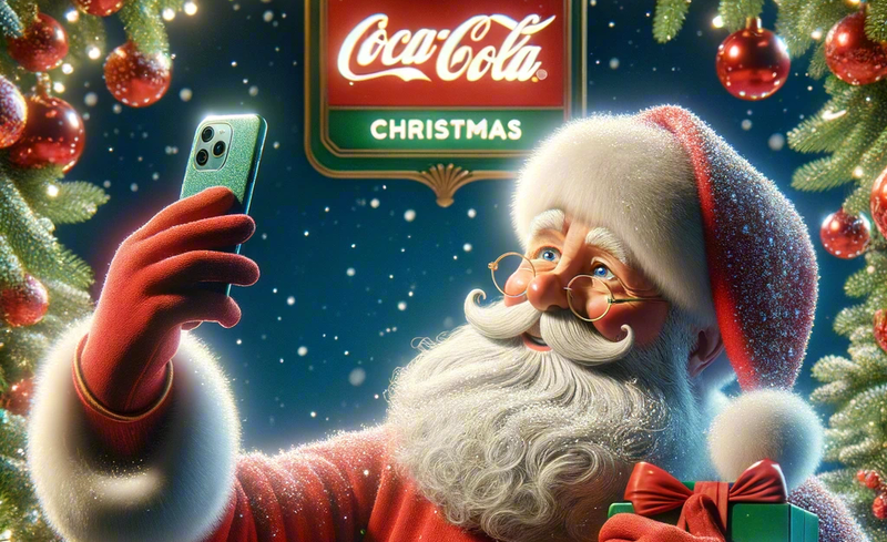 Coca-Cola reinventa cartões de Natal com inteligência artificial