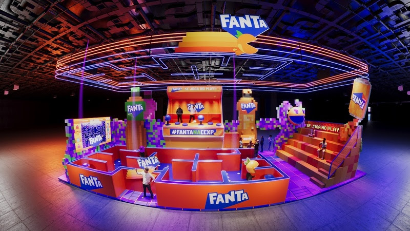 Fanta leva experiências imersivas inspiradas em Pac-Man à CCXP 2023