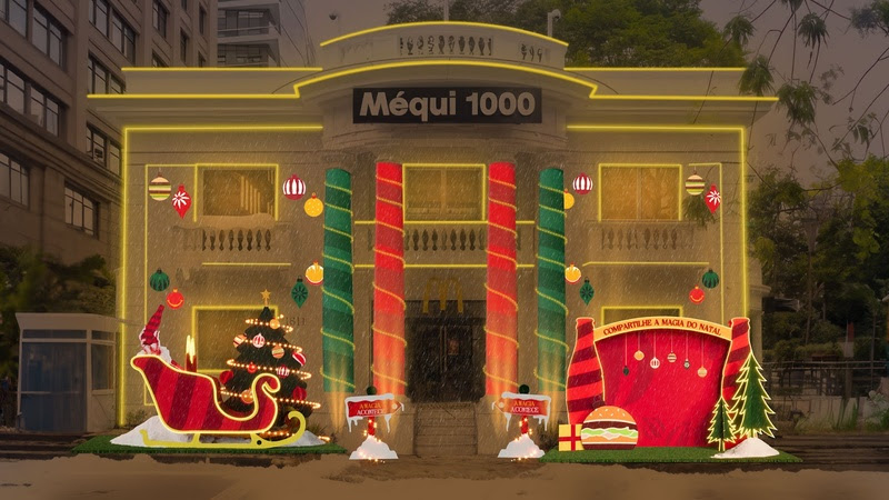 McDonald’s e Coca-Cola levam neve e decorações exclusivas ao Natal da Paulista