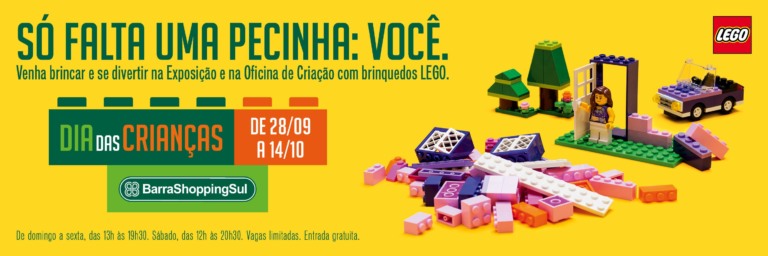 Lego na ação promo do Barra Shopping Sul