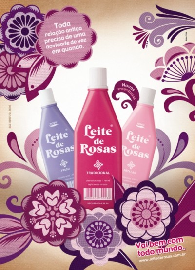 Ação promo de Leite de Rosas na web