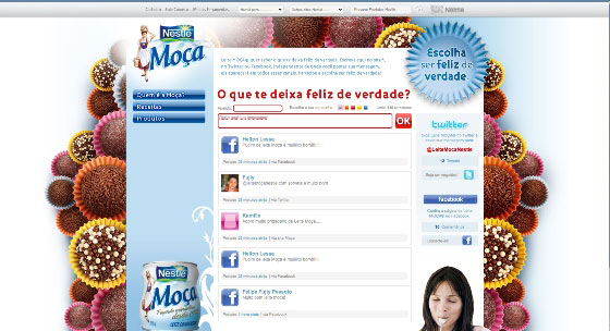 Leite Moça está nas redes sociais