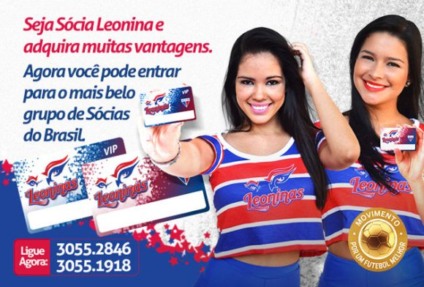 Fortaleza anuncia plano de sócio exclusivo para mulheres
