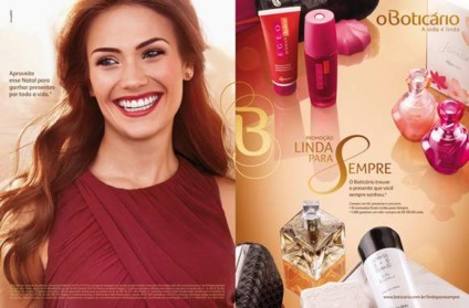 "Linda para sempre" na ação promo de Natal de O Boticário