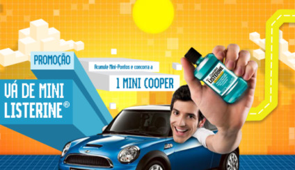 Tudo "mini" na promo de Listerine