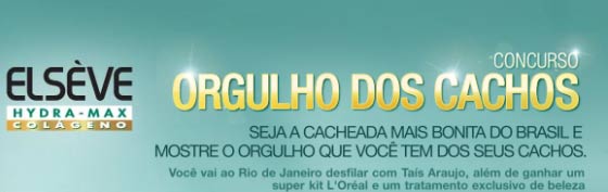 Mostrando os cachos na promo da L'Oréal