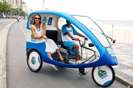 Nestlé patrocina ecotáxis no Rio de Janeiro      