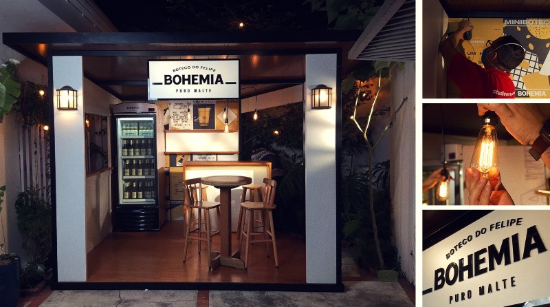 Bohemia leva boteco para o quintal da casa de consumidor