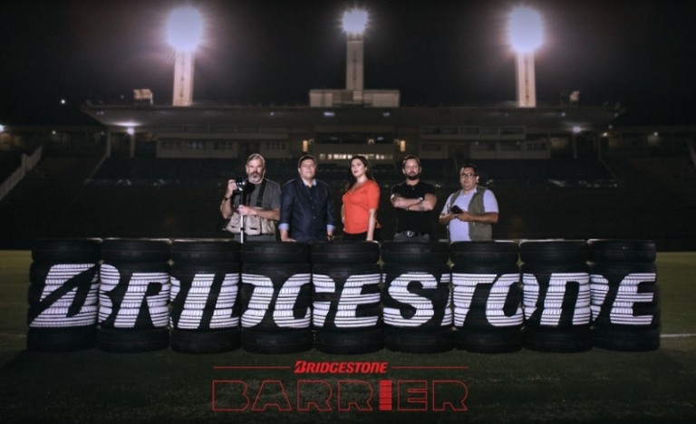 Bridgestone ativa patrocínio à Libertadores com barreira de pneus