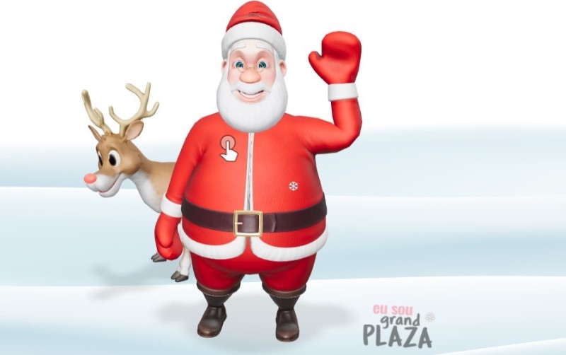 Grand Plaza cria Papai Noel 3D inspirado em tecnologia do Google