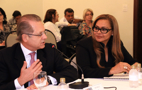 Oreni Braga (direita) representou o Estado no Fórum Nacional de Turismo, realizado em São Paulo no dia 23/09.