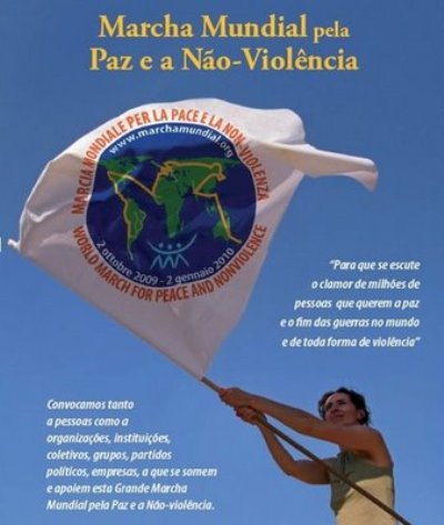 Andando pelo mundo para divulgar a paz