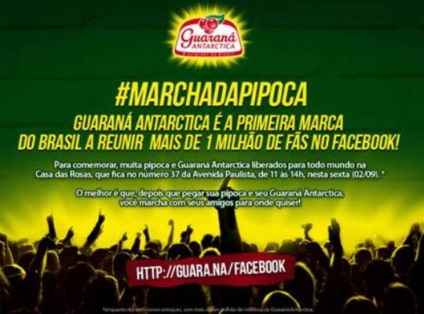 Guaraná Antarctica promove a marcha da pipoca