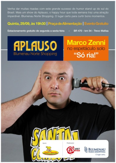 Blumenau Norte é palco do show de Marco Zenni