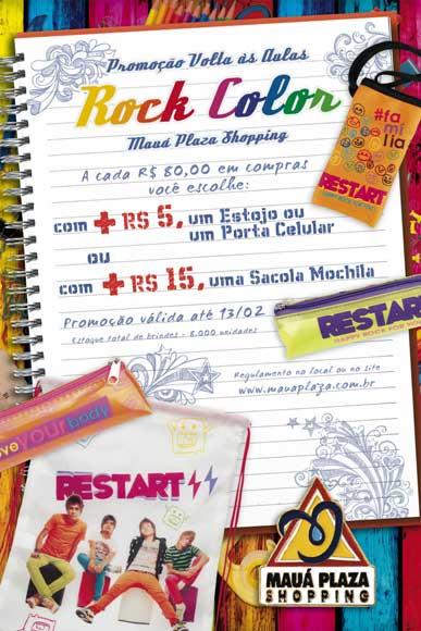 "Volta às Aulas Rock Color" no Mauá Plaza