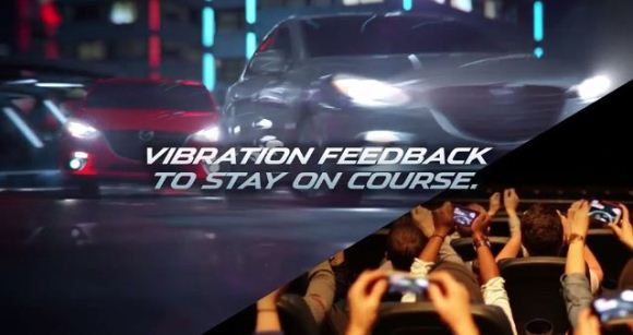 Mazda transforma sala de cinema em "pista de corrida"