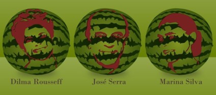 Chef tcheco transforma presidenciáveis em melancia 
