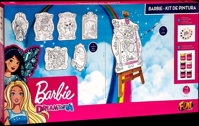 Barbie e FUN lançam kit de pintura para crianças