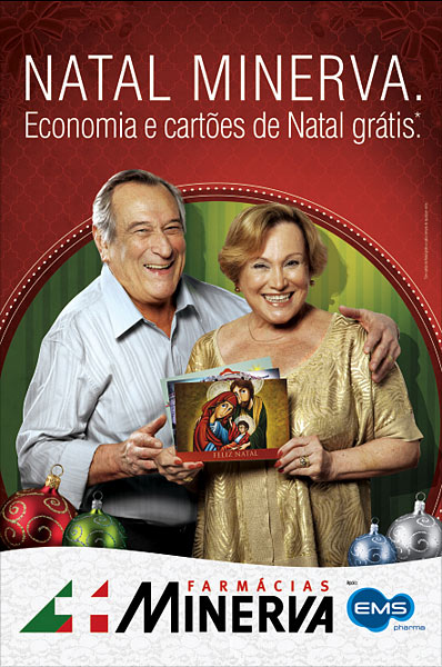 Minerva presenteia clientes com cartão de Natal