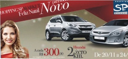 Hyundai de prêmio no Natal do SP Market