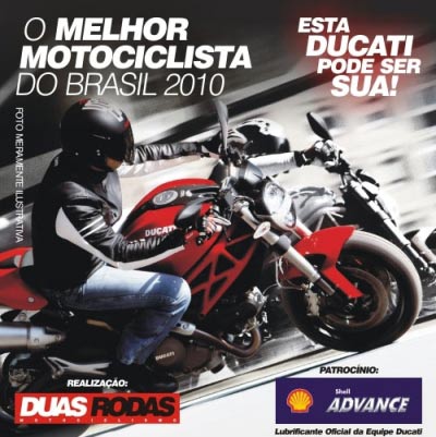 Melhor motociclista do Brasil ganha moto Ducati