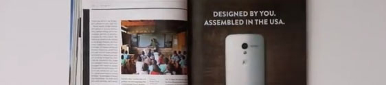 Motorola coloca anúncio interativo na revista Wired 