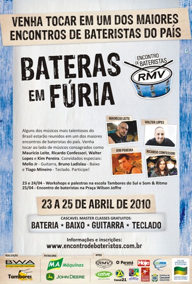 Bateras em Fúria na praça pública
