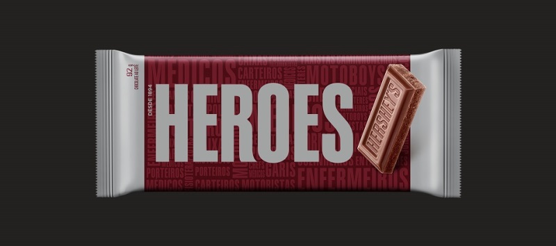 Hershey's muda embalagem em homenagem aos agentes de saúde