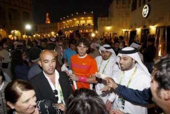 Nadal chega ao Qatar.