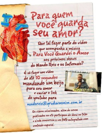 Nando Reis promove concurso cultural no You Tube