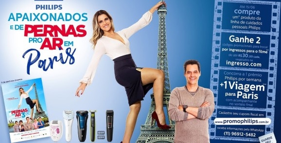 Você em Paris na ação promocional da Philips