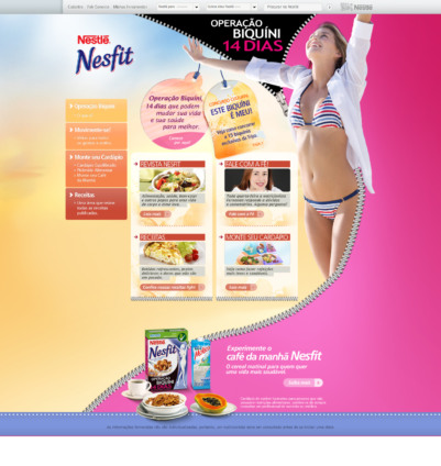 “Operação Biquíni” na ação promocional da Nesfit