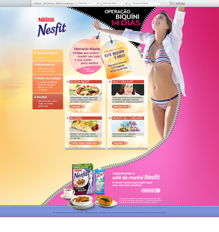 “Operação Biquíni” na ação promocional da Nesfit