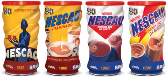 Nestlé lança embalagens retrô de Nescau