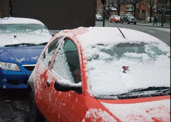 Marketing de guerrilha sobre a neve Marketing de guerrilha sobre a neve