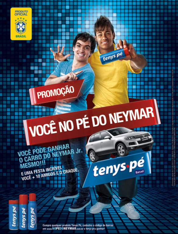 Tenys Pé dá festa e carro de Neymar