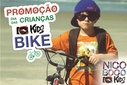 Garotada vai pedalar na promo da Nicoboco