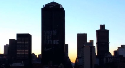 Nike faz ativação num dos prédios mais altos da África do Sul  